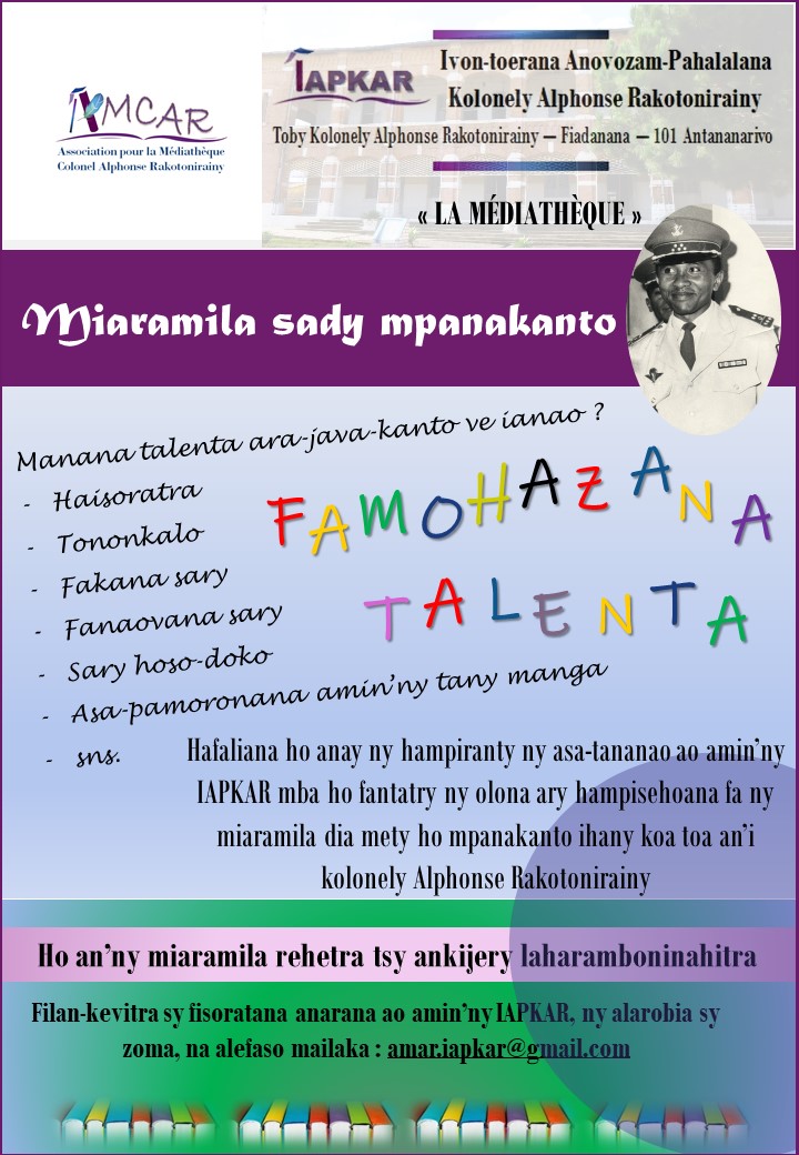 Affiche appel a talents 2019